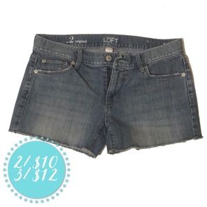 Loft denim cutoff shorts
